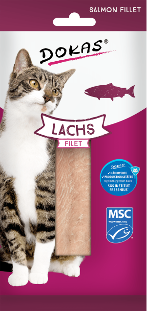 Dokas Lachs Filet Lachs Katzenfutterpaket mit MSC-Zertifizierung