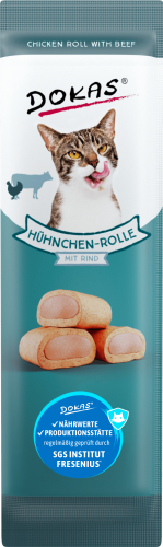 Dokas Katzenleckerlis mit Huhn und Rind; SGS Fresenius zertifiziert