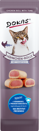 Dokas Katzenleckerlis mit Huhn und Thunfisch; leckere Brötchen für Katzen.