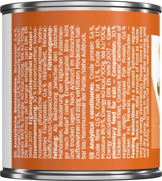 Schleck und weg Katzenfutter Dose, Hühnergeschmack, 100g