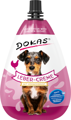 Dokas Lebercreme mit Hähnchenbrust Hundefutterbeutel